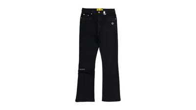 Pre-owned Guapi Men's  Obsidian Basics Flared Denim Jean In Black
