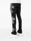 Guapi Rhinestone Cross Distressed Jeans In Multi