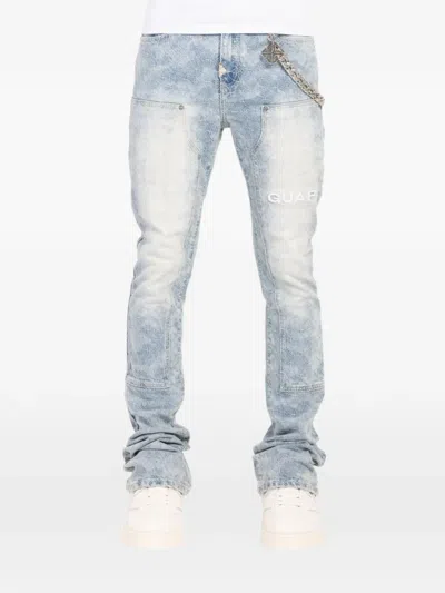 Guapi Sashiko Appliqué Jeans In Blue