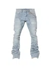 Guapi Texturized Carpenter Jeans In Blue