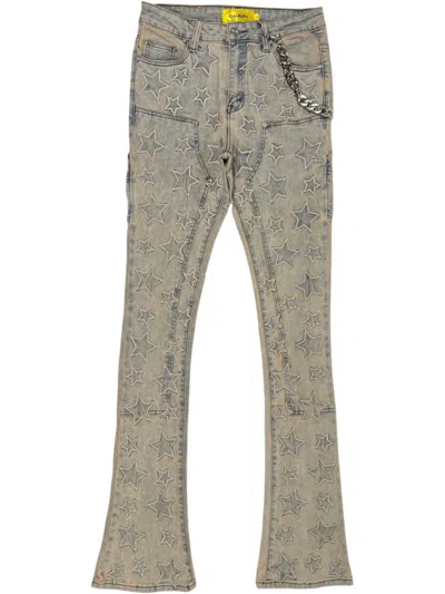 Guapi Vintage Stars Jeans In Neutrals