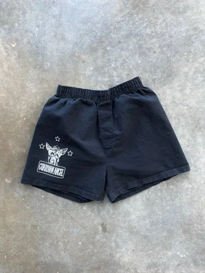 Pre-owned Guardian Angel Boxer Logo Shorts Black Medium / M Ga