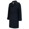 Guards London Men's Blue Beacon Unlined Trench Coat - Navy In Blue