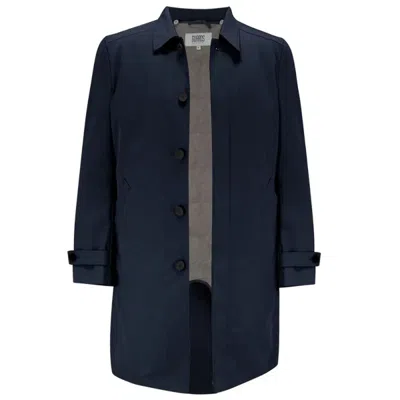 Guards London Men's Blue Spitalfield City Raincoat - Navy