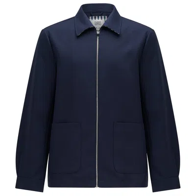 Guards London Men's Blue Stonham Essential Casual Jacket - Navy