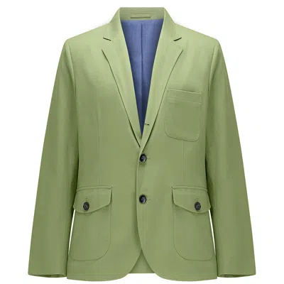 Guards London Men's Branford Lightweight Tailored Cotton Blazer - Light Green