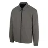 Guards London Men's Grey Martelloz Zip Coach Jacket - Check In Grey