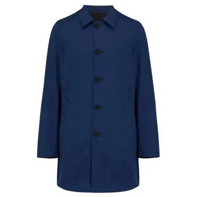 Guards London Men's Montague Reversible Raincoat - Bright Blue/navy