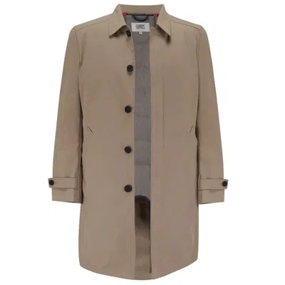 Guards London Men's Neutrals Spitalfield City Raincoat - Stone In Brown