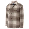 Guards London Men's Neutrals Welsh Check Wool Overshirt - Stone In Brown