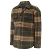 Guards London Men's Welsh Check Wool Overshirt - Green In Multi
