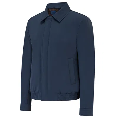 Guards London Men's Wheatly Showerproof Harrington Jacket - Airforce Blue