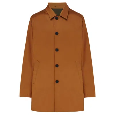 Guards London Men's Yellow / Orange / Green Montague Reversible Raincoat - Tan/green In Yellow/orange/green