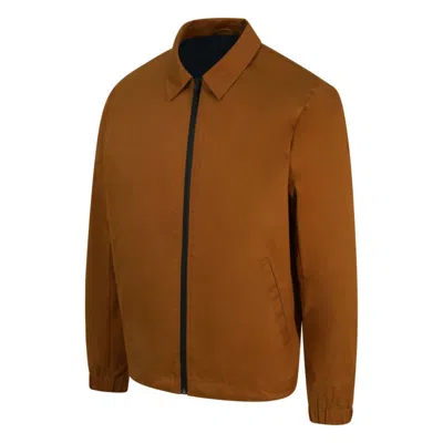 Guards London Men's Yellow / Orange Martelloz Zip Coach Jacket - Tan In Yellow/orange