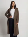 Guards London Women's Brown Guilia Single Breasted Wool Cashmere Coat - Taupe In Brown