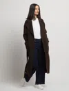 Guards London Women's Kelly Belted Wool Cashmere Long Coat - Brown In Brown