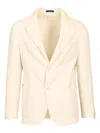 Guarinucci Cotton Linen Blazer Jackets White