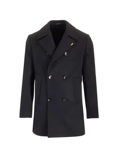 GUARINUCCI DOUBLE-BREASTED BUTTONED COAT
