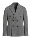 Guarinucci Man Blazer Grey Size 42 Polyester, Viscose, Elastane