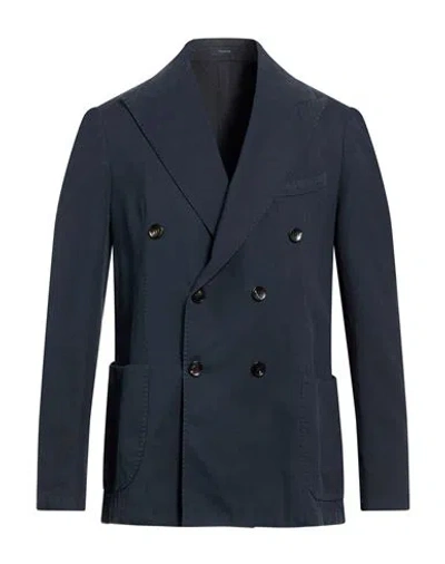 Guarinucci Man Blazer Midnight Blue Size 46 Cotton