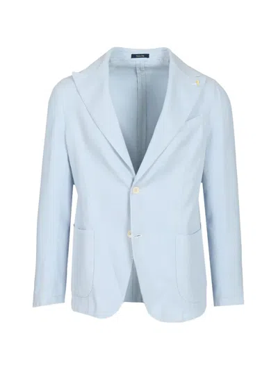 GUARINUCCI SINGLE-BREASTED PATCH-POCKET BLAZER