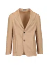 Guarinucci Single-breasted Patch-pocket Blazer In Brown