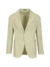 Guarinucci Single-breasted Patch-pocket Blazer In Green