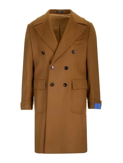 GUARINUCCI ULSTER COAT IN VIRGIN WOOL AND CASHMERE