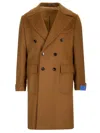 Guarinucci Ulster Tobacco Coat In Virgin Wool And Cashmere Coats Brown