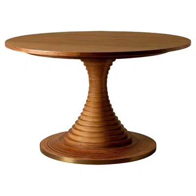 Pre-owned Gubi American Walnut Tavolo A Dischi Dining Table By Carlo De Carli In Brown