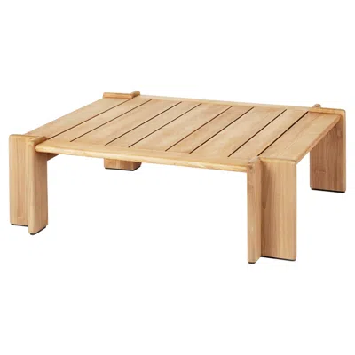 Pre-owned Gubi Atmosfera Outdoor Coffee Table In Natural Teak In Brown