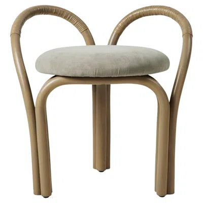 Pre-owned Gubi Customizable New And Made To Order  Bistra Stool By Amdl Circle In Brown
