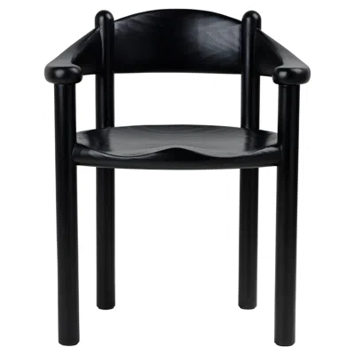 Pre-owned Gubi Daumiller Dining Armchair Brown/black Pine By Rainer Daumiller