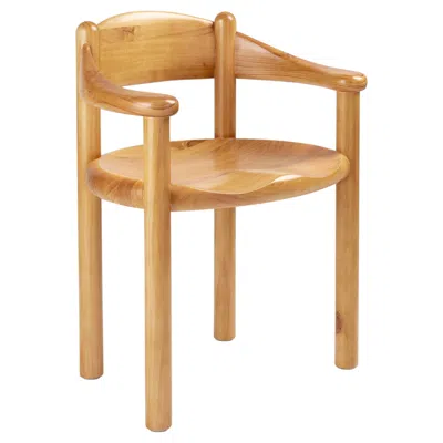 Pre-owned Gubi Daumiller Dining Armchair In Golden Pine By Rainer Daumiller In Brown