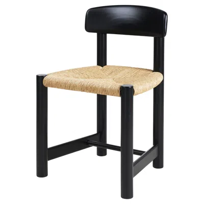 Pre-owned Gubi Daumiller Side Chair In Black/brown Stained Pine For