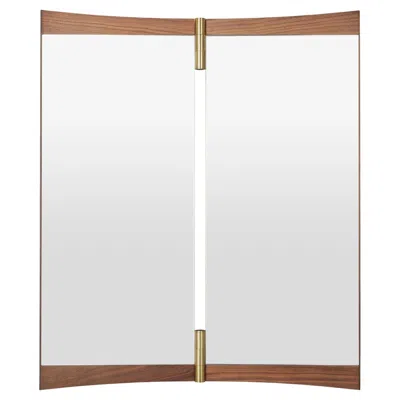 Pre-owned Gubi Gamfratesi Two-panel Vanity Mirror For  In Brown