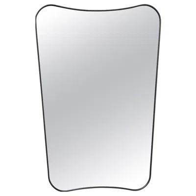 Pre-owned Gubi Gio Ponti 'f.a. 33' Half Length Mirror In Black Brass For