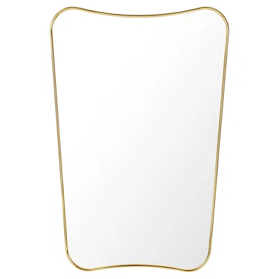 Pre-owned Gubi Gio Ponti 'f.a. 33' Half Length Mirror In Brass For  In Gray