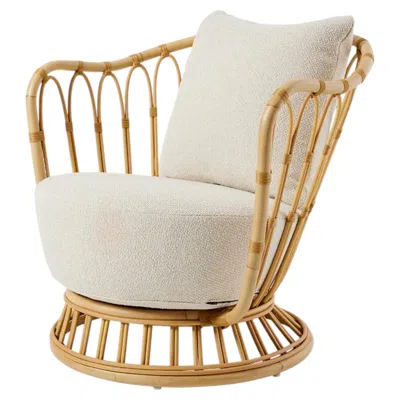 Pre-owned Gubi Grace Outdoor Lounge Chair In Natural Tone By Tove Kindt Larsen In Sand