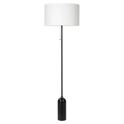 Pre-owned Gubi 'gravity' Blackened Steel Floor Lamp For  With White Shade