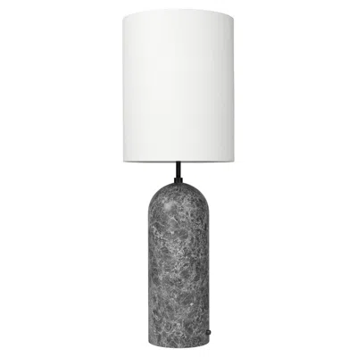 Pre-owned Gubi Gravity Floor Lamp Xl Grey Marble White Shade By Space Copenhagen