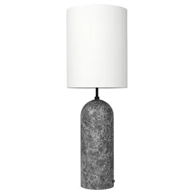 Pre-owned Gubi 'gravity Xl High' Floor Lamp For  In Gray Marble With White Shade
