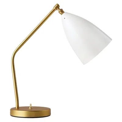 Pre-owned Gubi Greta Magnusson Grossman 'grasshopper' Table Lamp In Glossy White For