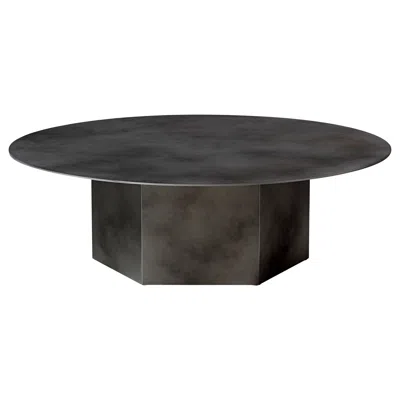 Pre-owned Gubi Large Steel 'epic' Coffee Table In Misty Grey By Gamfratesi For  In Gray