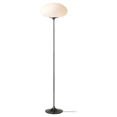 Pre-owned Gubi Large 'stemlite' Opal Glass Floor Lamp In Black Chrome By Bill Curry For