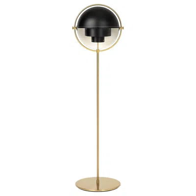 Pre-owned Gubi Louis Weisdorf 'multi-lite' Floor Lamp In Black And Brass For