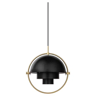 Pre-owned Gubi Louis Weisdorf Multi-lite Pendant Brass Black Semi Matt Ø32 Cm For