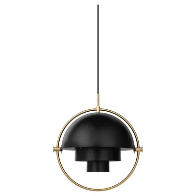 Pre-owned Gubi Louis Weisdorf Multi-lite Pendant Brass Black Semi Matt �32 Cm For