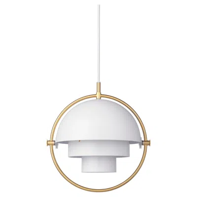 Pre-owned Gubi Louis Weisdorf Multi-lite Pendant Brass White Semi Matt �32 Cm For