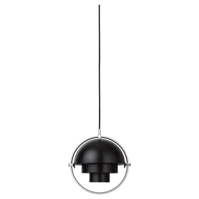 Pre-owned Gubi Louis Weisdorf Multi-lite Pendant Chrome Black Semi Matt Ø22.5 Cm For